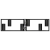 Żyrandol LED GU10 Bumo x6 czarny-35799
