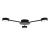 Żyrandol LED GX53 Zibo x3 65cm czarny-36239