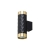Kinkiet GU10 LED Glamour DUO okrągły czarny+złoty-36282