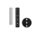 Lampa LED Aku Stick PIR czarna magnes-36571