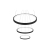 Żyrandol LED Coma 20/40/60cm 77W czarny-37109