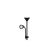 Lampa podłogowa Duos E27  E14 176cm czarna-37172