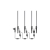 Lampa ogrodowa LED 24V Neo Suri 3000K zestaw x4-38605