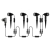 Lampa ogrodowa LED 24V Neo Xela 3000K zestaw x4-38617