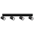 Kinkiet GU10 LED Richi ruchomy x4 czarny-39225