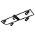 Żyrandol LED GU10 Bumo x5 czarny-40167
