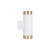 Kinkiet GU10 LED Glamour DUO okrągły biały+złoty-40386