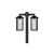 Lampa ogrodowa LED E27 Hermes stojąca x2 220cm-40685