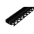 Profil LED PCV 33x12 Wpusz glazura czarny 2m Tran-41026