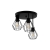 Kinkiet E27 LED Otto x3 czarny okrągły-41103
