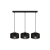 Oprawa wisząca E27 Nilo x3 20cm czarny+miedź-41374