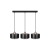 Oprawa wisząca E27 Nilo x3 20cm czarny+miedź-41376